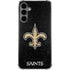 NFL New Orleans Saints Distressed Galaxy S24 Plus Clear Case