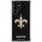 NFL New Orleans Saints Distressed Galaxy S24 Ultra Clear Case