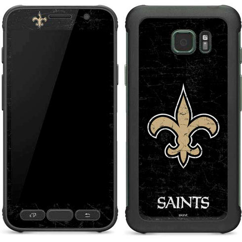 NFL New Orleans Saints Distressed Galaxy S7 Active Skin