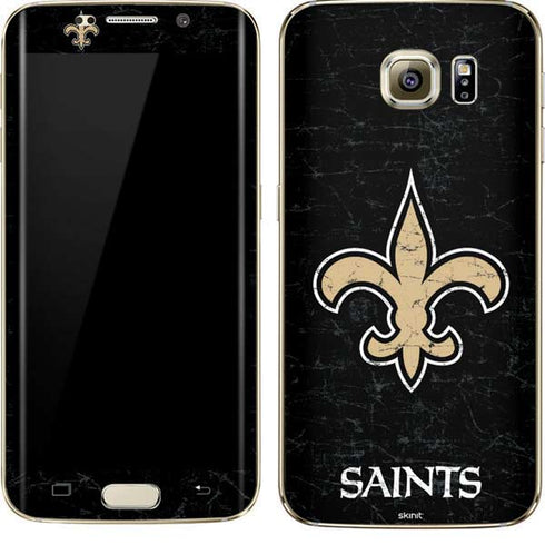 NFL New Orleans Saints Distressed Galaxy S7 Edge Skin