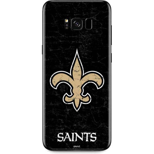 NFL New Orleans Saints Distressed Galaxy S8 Plus Skin