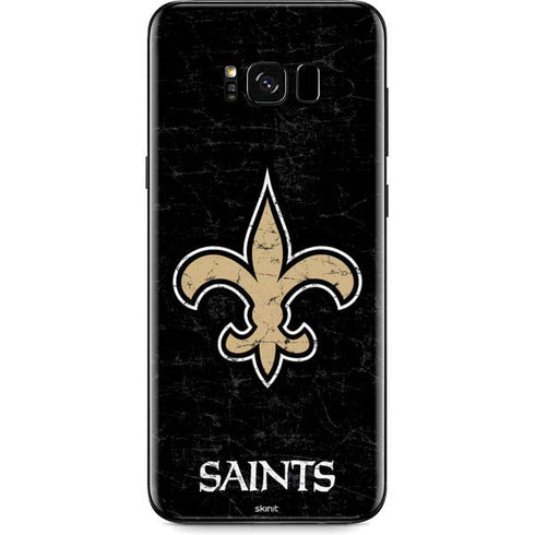NFL New Orleans Saints Distressed Galaxy S8 Skin