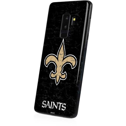 NFL New Orleans Saints Distressed Galaxy S9 Plus Skin