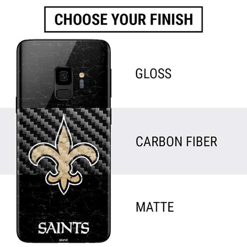 NFL New Orleans Saints Distressed Galaxy S9 Skin