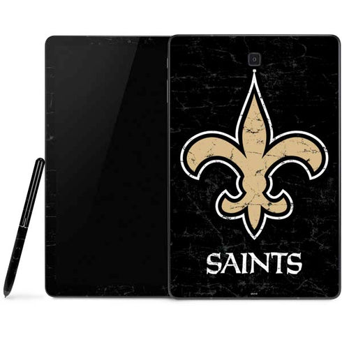 NFL New Orleans Saints Distressed Samsung Galaxy Tab Skin