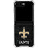 NFL New Orleans Saints Distressed Galaxy Z Flip5 5G Clear Case