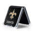 NFL New Orleans Saints Distressed Galaxy Z Flip5 5G Clear Case