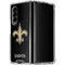 NFL New Orleans Saints Distressed Galaxy Z Fold4 5G Clear Case