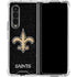 NFL New Orleans Saints Distressed Galaxy Z Fold4 5G Clear Case