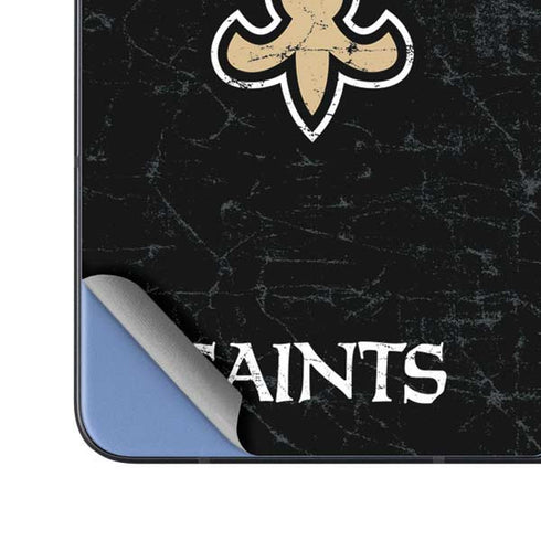 NFL New Orleans Saints Distressed Galaxy Z Fold5 5G Skin