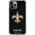 NFL New Orleans Saints Distressed iPhone 11 Pro Max Clear Case