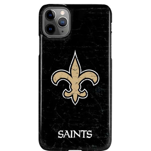NFL New Orleans Saints Distressed iPhone 11 Pro Max Lite Case