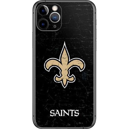 NFL New Orleans Saints Distressed iPhone 11 Pro Skin