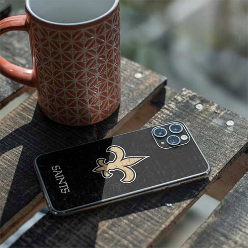 NFL New Orleans Saints Distressed iPhone 11 Pro Skin