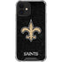 NFL New Orleans Saints Distressed iPhone 12 Clear Case