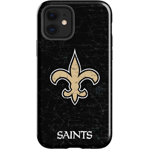 NFL New Orleans Saints Distressed iPhone 12 Impact Case