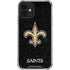 NFL New Orleans Saints Distressed iPhone 12 Mini Clear Case