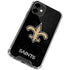 NFL New Orleans Saints Distressed iPhone 12 Mini Clear Case