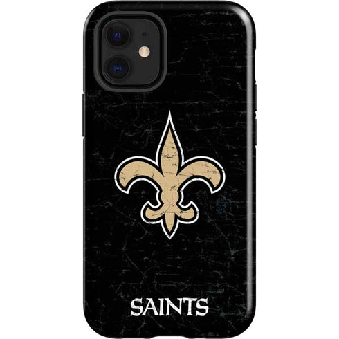 NFL New Orleans Saints Distressed iPhone 12 Mini Impact Case