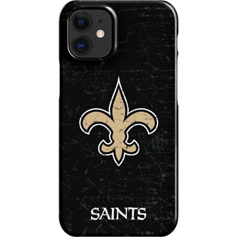 NFL New Orleans Saints Distressed iPhone 12 Mini Lite Case