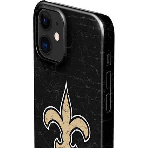 NFL New Orleans Saints Distressed iPhone 12 Mini Lite Case