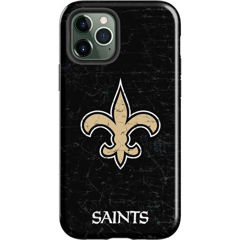 NFL New Orleans Saints Distressed iPhone 12 Pro Max Impact Case