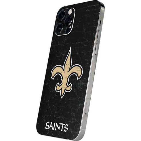 NFL New Orleans Saints Distressed iPhone 12 Pro Max Skin