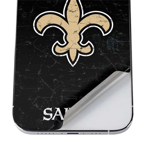 NFL New Orleans Saints Distressed iPhone 12 Pro Max Skin