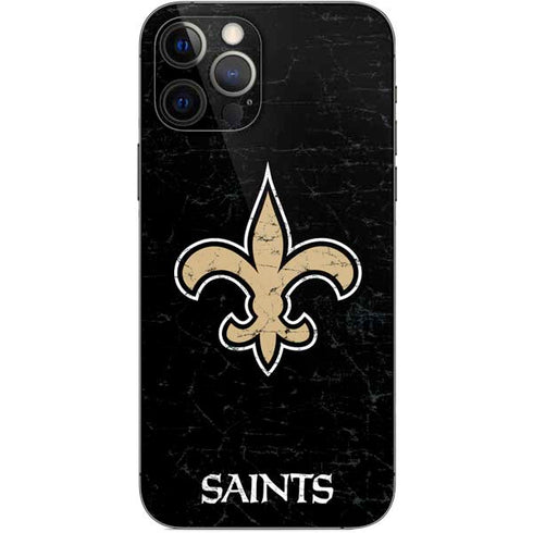 NFL New Orleans Saints Distressed iPhone 12 Pro Skin