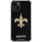 NFL New Orleans Saints Distressed iPhone 13 Mini Clear Case
