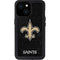 NFL New Orleans Saints Distressed iPhone 13 Mini Waterproof Case