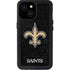 NFL New Orleans Saints Distressed iPhone 13 Mini Waterproof Case