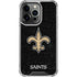 NFL New Orleans Saints Distressed iPhone 13 Pro Clear Case