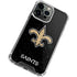 NFL New Orleans Saints Distressed iPhone 13 Pro Clear Case