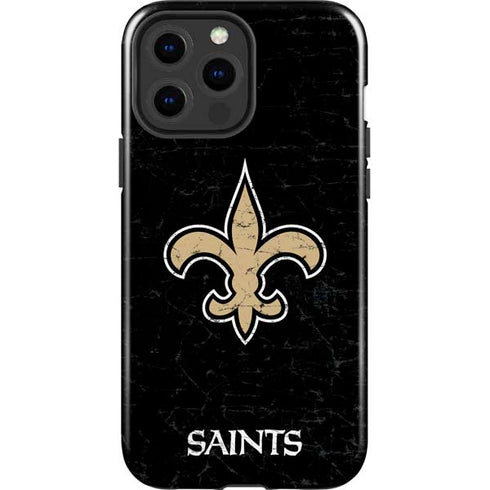 NFL New Orleans Saints Distressed iPhone 13 Pro Max Impact Case