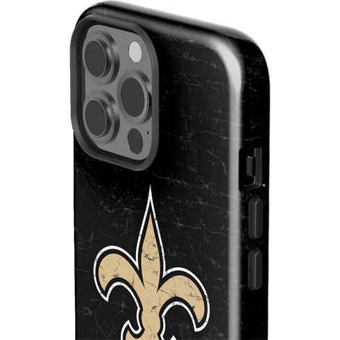 NFL New Orleans Saints Distressed iPhone 13 Pro Max Impact Case