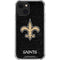 NFL New Orleans Saints Distressed iPhone 15 Plus Clear Case