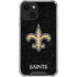 NFL New Orleans Saints Distressed iPhone 15 Plus Clear Case