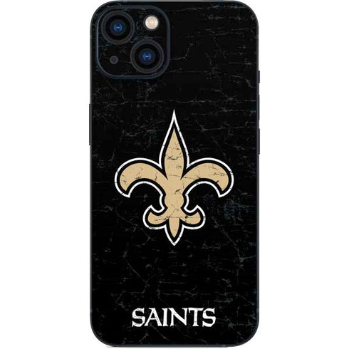 NFL New Orleans Saints Distressed iPhone 14 Plus Skin