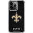 NFL New Orleans Saints Distressed iPhone 14 Pro Clear Case