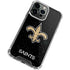 NFL New Orleans Saints Distressed iPhone 14 Pro Clear Case