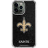 NFL New Orleans Saints Distressed iPhone 15 Pro Max Clear Case