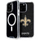 NFL New Orleans Saints Distressed iPhone 15 Pro Max MagSafe Case