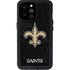 NFL New Orleans Saints Distressed iPhone 14 Pro Max Waterproof Case