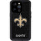 NFL New Orleans Saints Distressed iPhone 14 Pro Waterproof Case