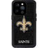 NFL New Orleans Saints Distressed iPhone 14 Pro Waterproof Case