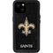 NFL New Orleans Saints Distressed iPhone 15 Plus Waterproof Case