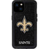 NFL New Orleans Saints Distressed iPhone 15 Plus Waterproof Case