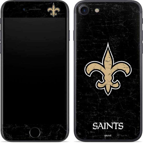 NFL New Orleans Saints Distressed iPhone 7 Skin
