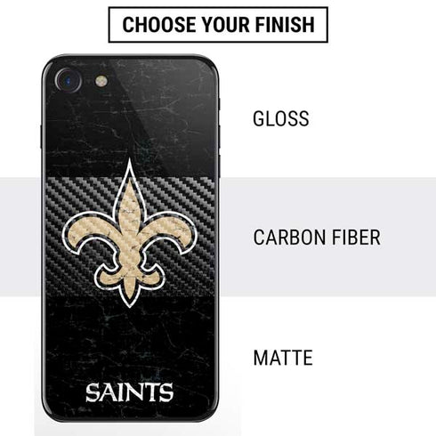 NFL New Orleans Saints Distressed iPhone SE (2nd & 3rd Gen) Skin